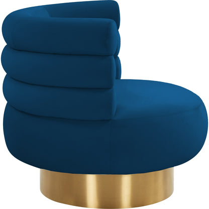 Naomi Velvet Swivel Chair by TOV Furniture. Made from velvet, pine, plywood in a modern style.
