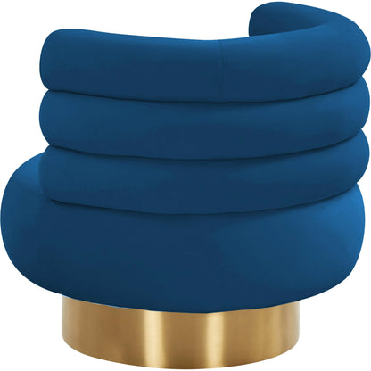 Naomi Velvet Swivel Chair by TOV Furniture. Made from velvet, pine, plywood in a modern style.