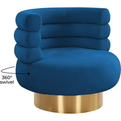 Naomi Velvet Swivel Chair by TOV Furniture. Made from velvet, pine, plywood in a modern style.