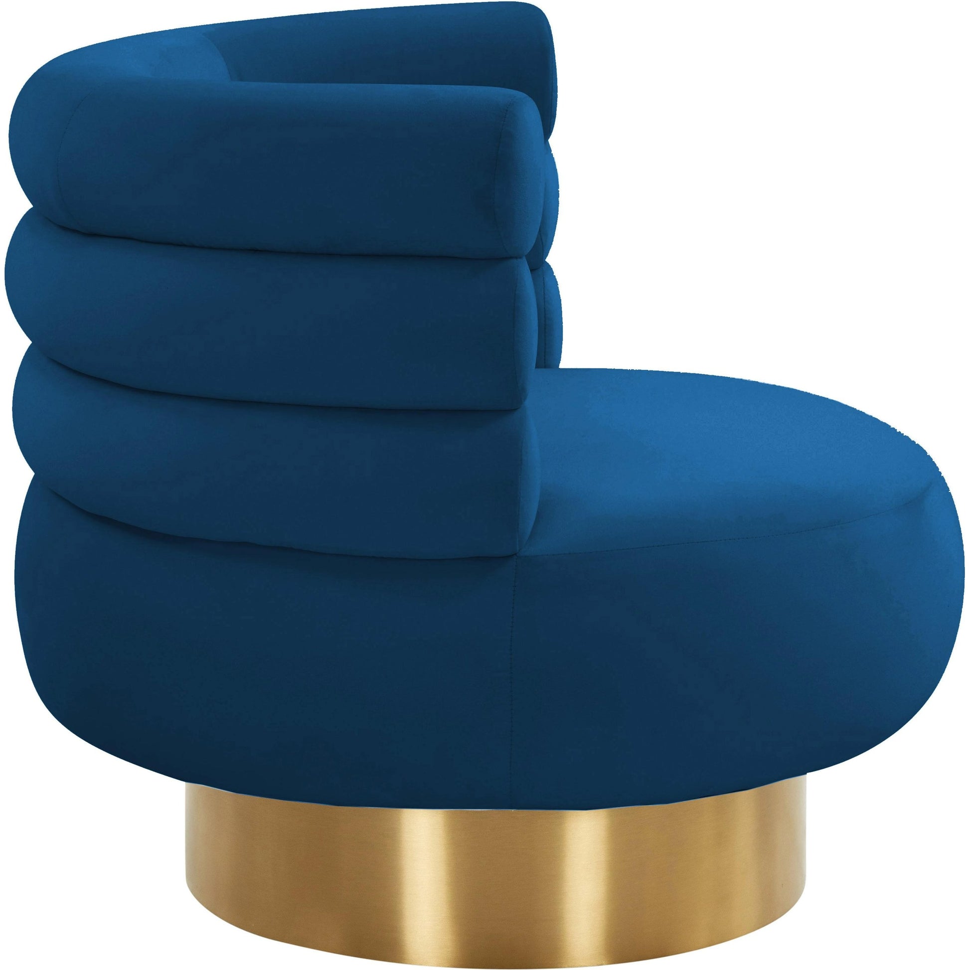 Naomi Velvet Swivel Chair by TOV Furniture. Made from velvet, pine, plywood in a modern style.