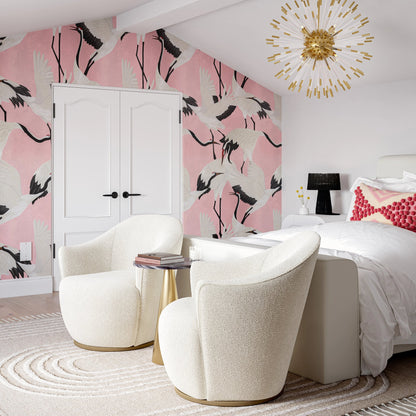 Skyla Boucle Swivel Chair by TOV Furniture in beige. Made from boucle (polyester), pine, plywood in a transitional style.