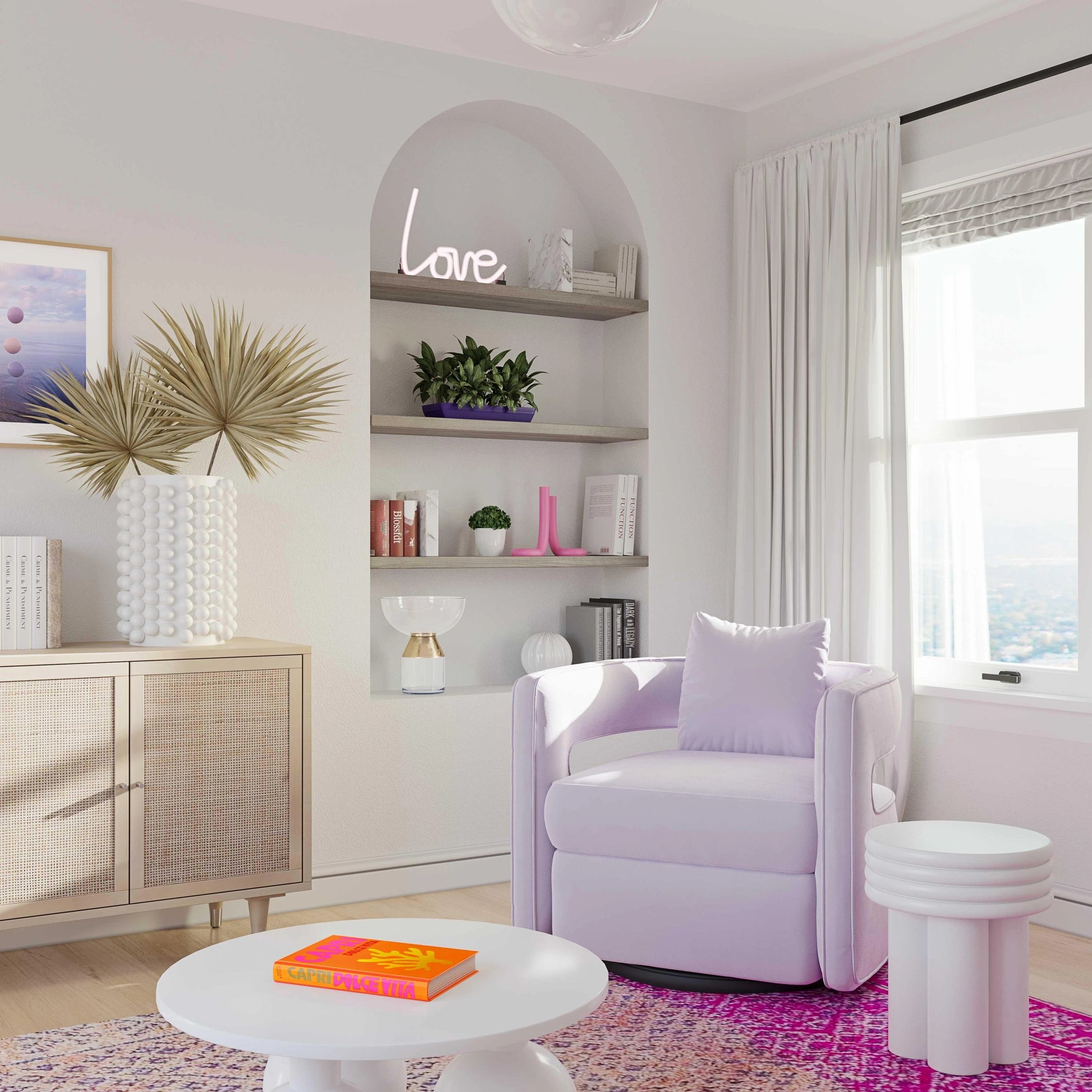 Kennedy Swivel Chair by TOV Furniture. Made from unique in a modern style.