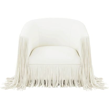 Shag Me Vegan Leather Swivel Chair by TOV Furniture. Made from vegan leather, wood in a cottage & farmhouse style.