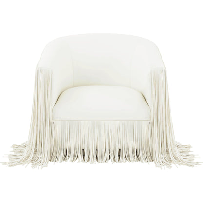 Shag Me Vegan Leather Swivel Chair by TOV Furniture. Made from vegan leather, wood in a cottage & farmhouse style.