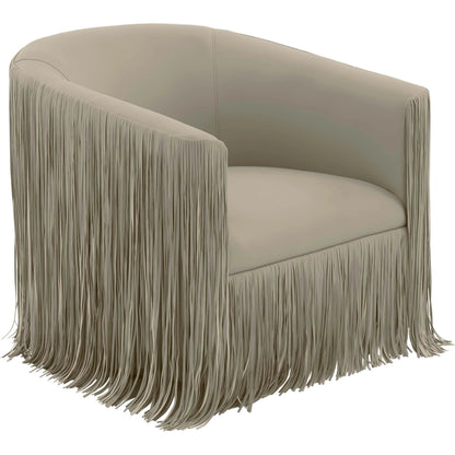 Shag Me Vegan Leather Swivel Chair by TOV Furniture. Made from vegan leather, wood in a cottage & farmhouse style.