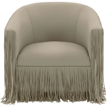 Shag Me Vegan Leather Swivel Chair by TOV Furniture. Made from vegan leather, wood in a cottage & farmhouse style.