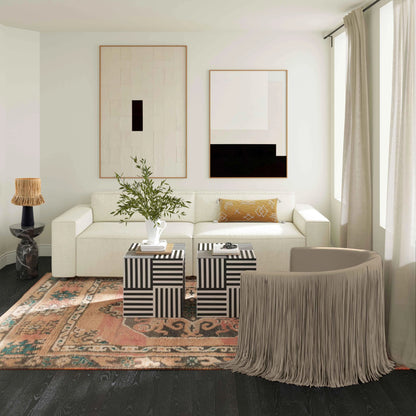 Shag Me Vegan Leather Swivel Chair by TOV Furniture. Made from vegan leather, wood in a cottage & farmhouse style.