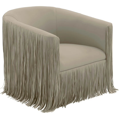 Shag Me Vegan Leather Swivel Chair by TOV Furniture. Made from vegan leather, wood in a cottage & farmhouse style.