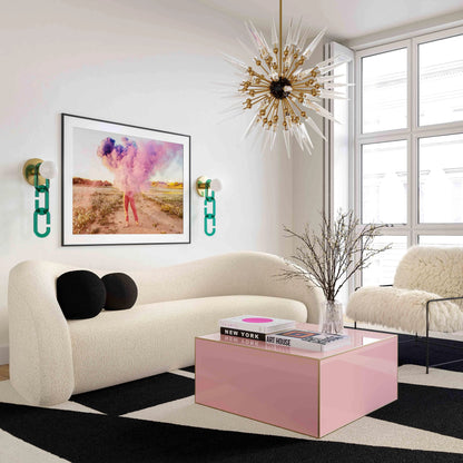 Kimi Genuine Sheepskin Chair by TOV Furniture. Made from iron, sheepskin, wood in a modern style.