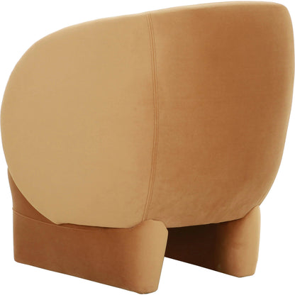 Kiki Velvet Accent Chair by TOV Furniture in blue. Made from pine, velvet in a modern style.