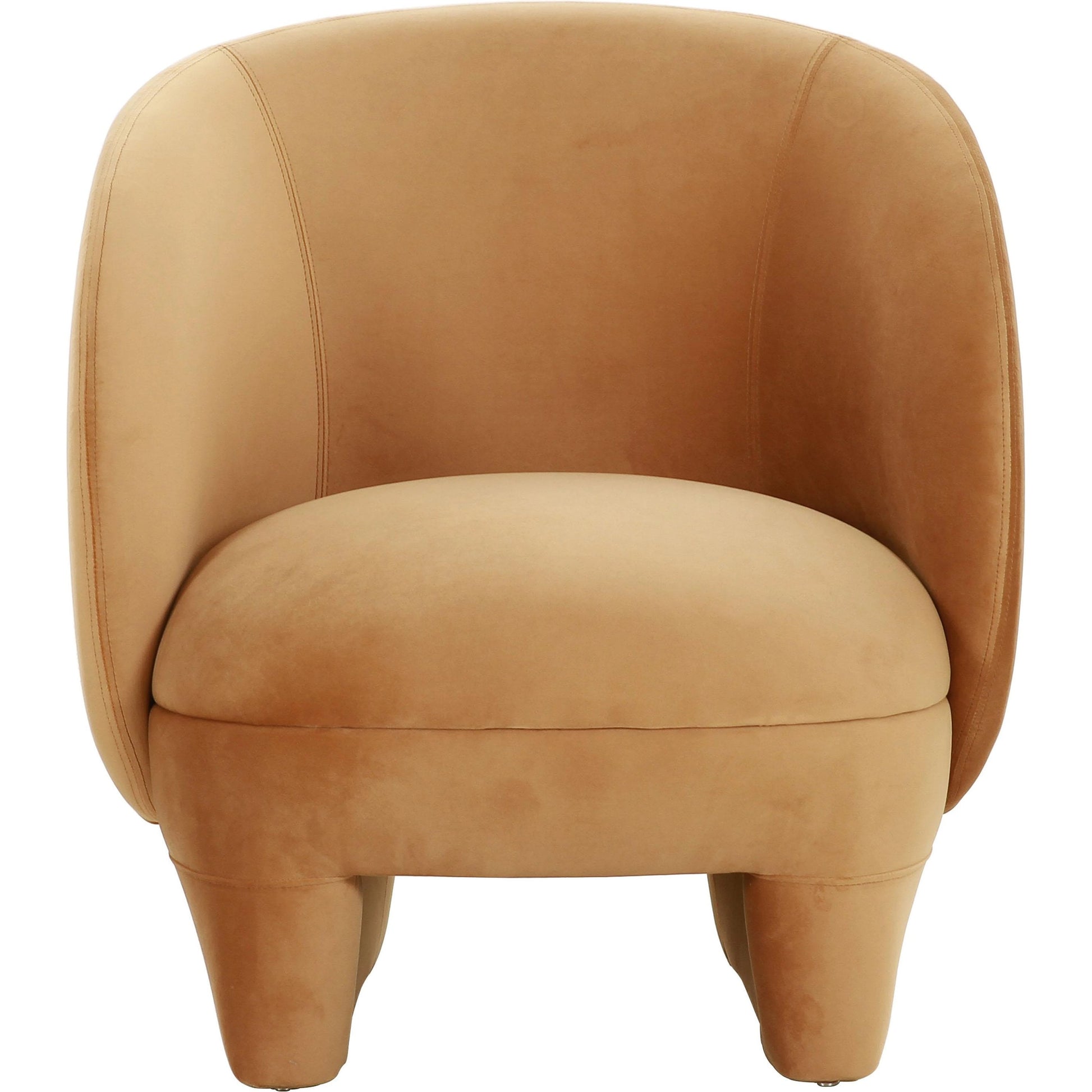 Kiki Velvet Accent Chair by TOV Furniture in blue. Made from pine, velvet in a modern style.