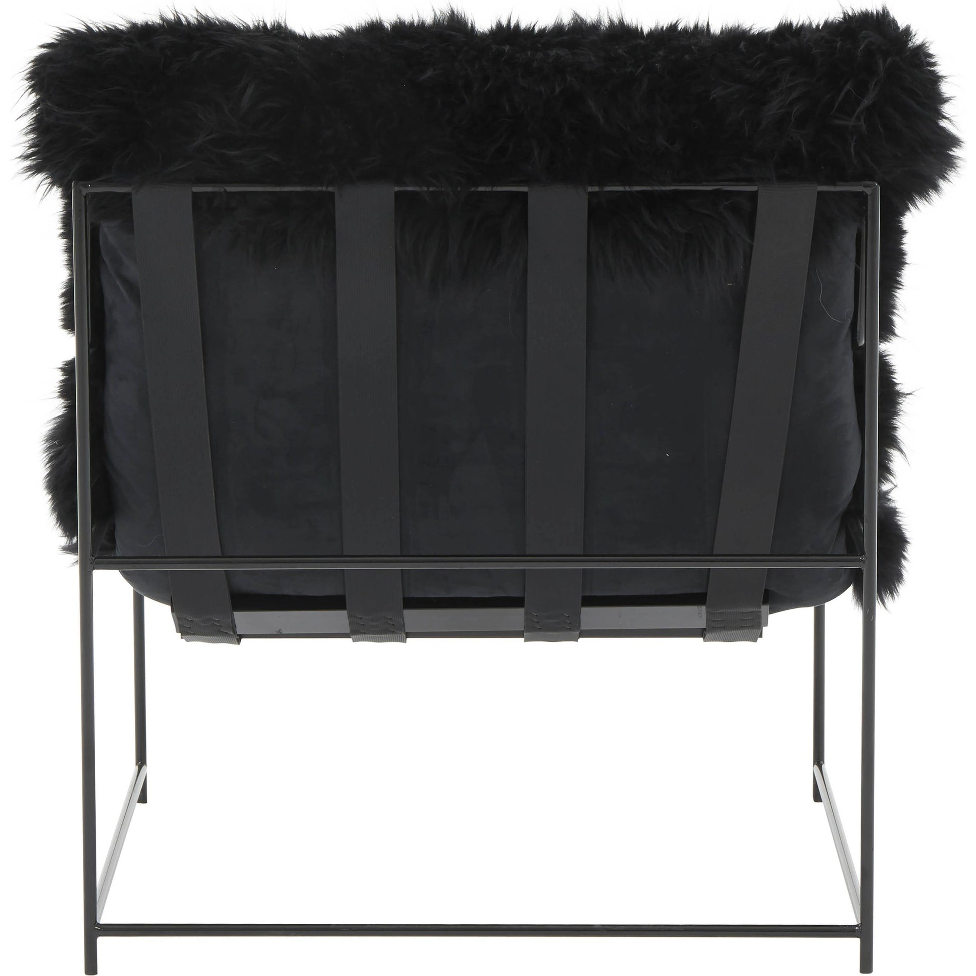 Kimi Genuine Sheepskin Chair by TOV Furniture. Made from iron, sheepskin, wood in a modern style.