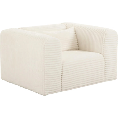 Tarra Fluffy Oversized Corduroy Armchair by TOV Furniture. Made from unique in a transitional style.