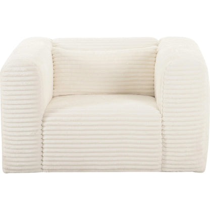 Tarra Fluffy Oversized Corduroy Armchair by TOV Furniture. Made from unique in a transitional style.