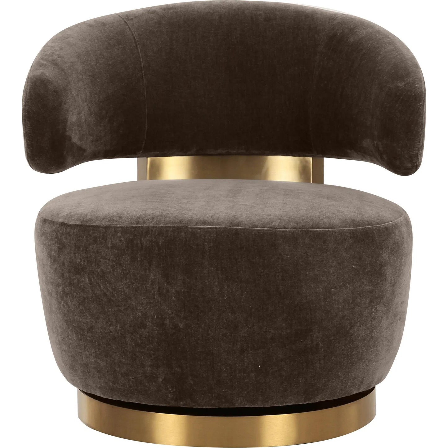 003 SI-2248146 | Additional Silo | Austin Upcycled Swivel Chair by TOV Furniture. Made from plywood, recycled fabric, stainless steel in a traditional style.