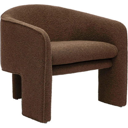 Marla Boucle Accent Chair by TOV Furniture. Made from boucle, plywood, wood in a transitional style.