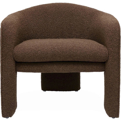 Marla Boucle Accent Chair by TOV Furniture. Made from boucle, plywood, wood in a transitional style.