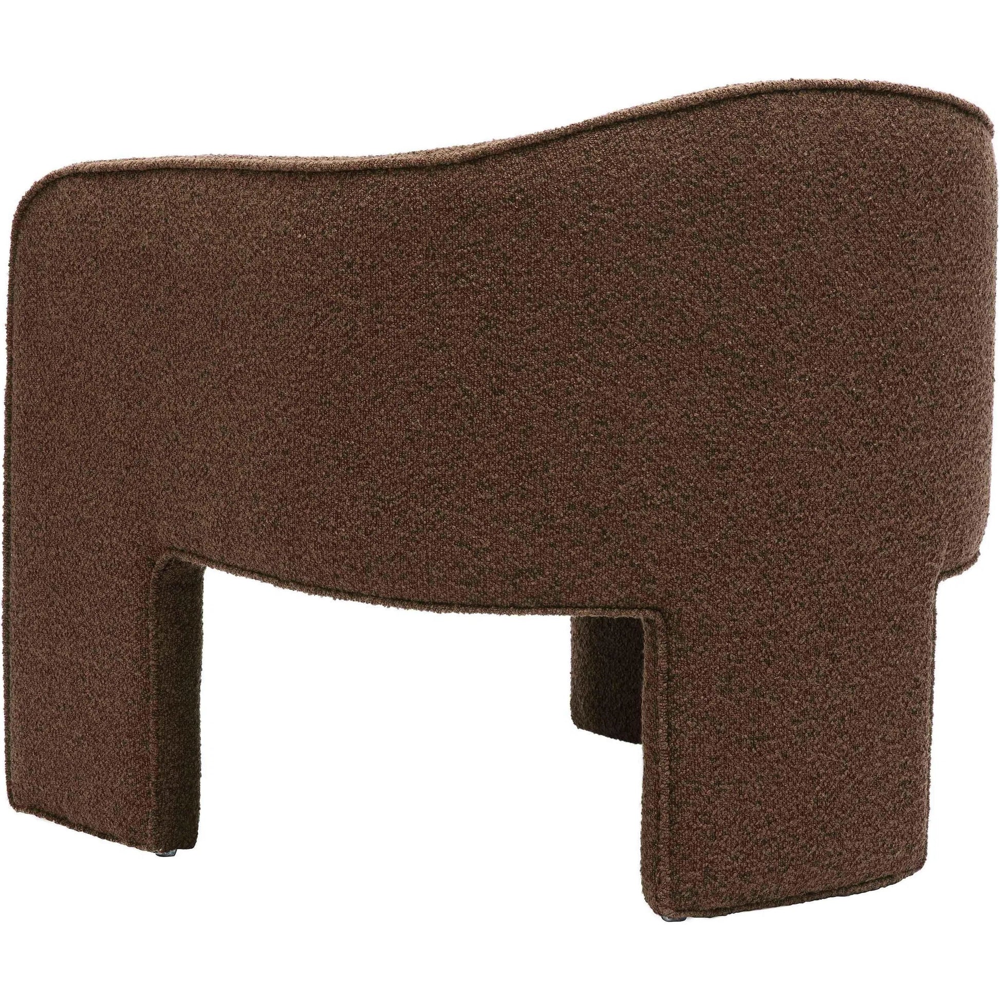 Marla Boucle Accent Chair by TOV Furniture. Made from boucle, plywood, wood in a transitional style.