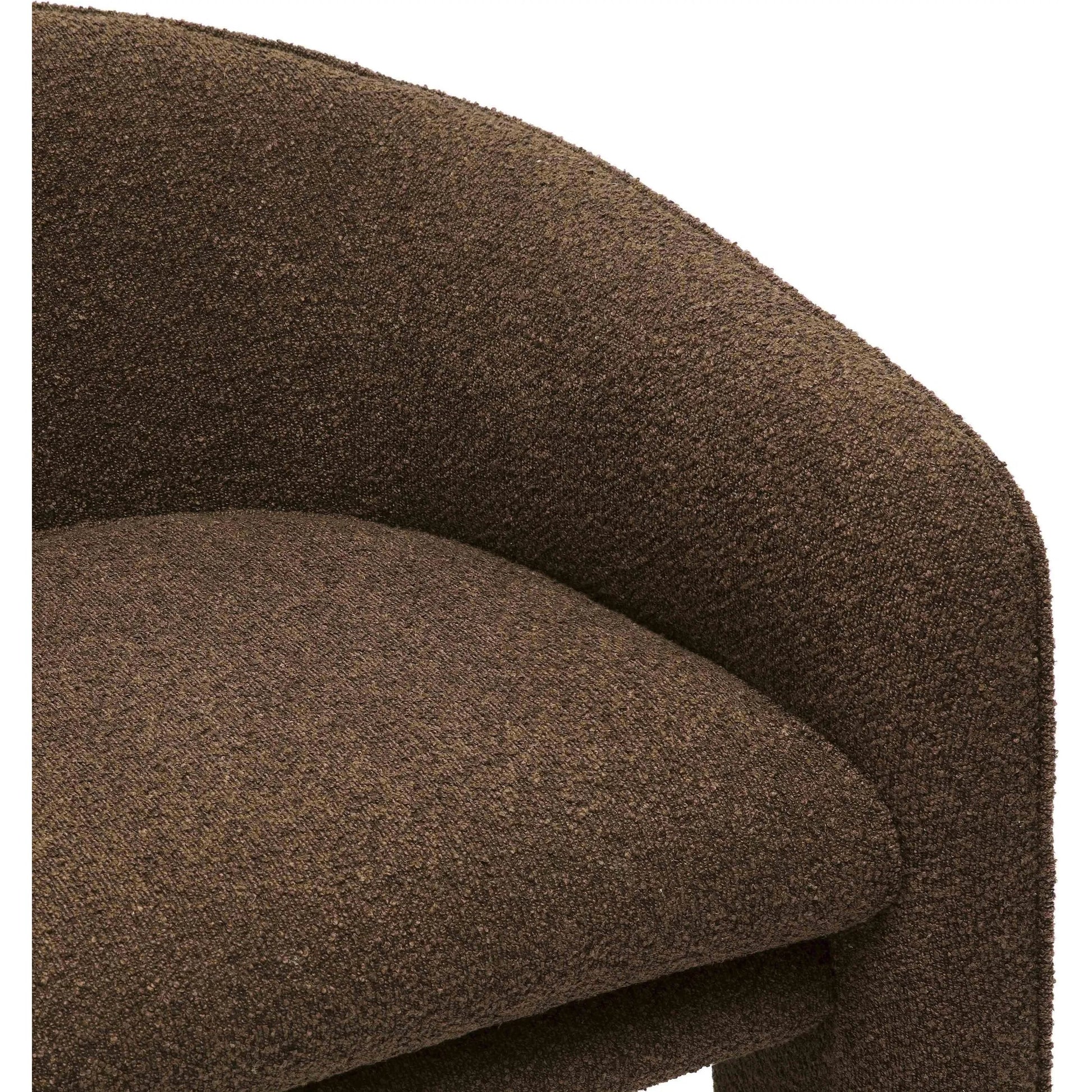 Marla Boucle Accent Chair by TOV Furniture. Made from boucle, plywood, wood in a transitional style.