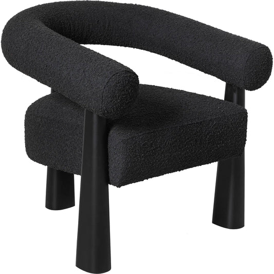 Spara Performance Boucle Accent Chair by TOV Furniture. Made from boucle, plywood, wood in a unique style.