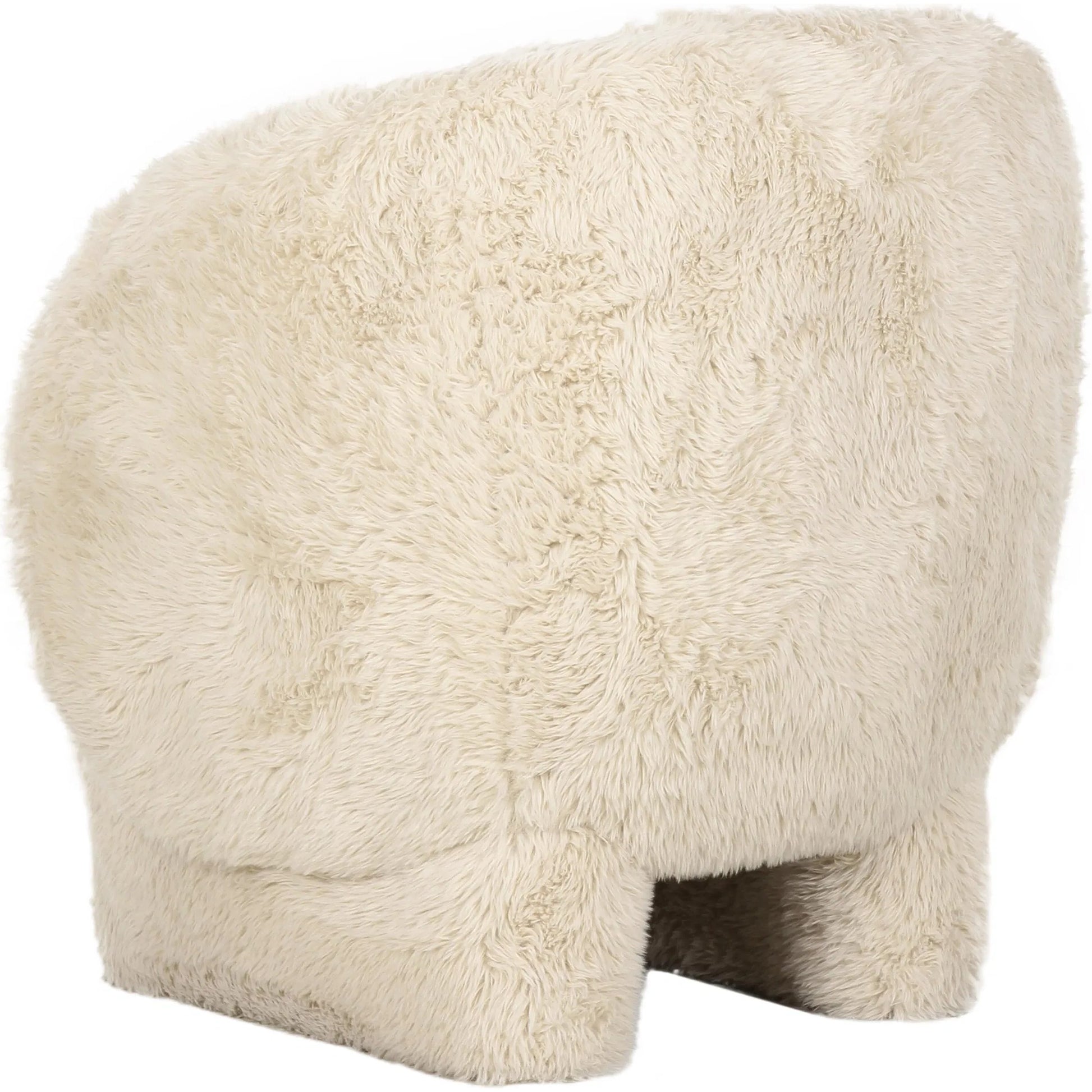 Kiki Vegan Shearling Accent Chair by TOV Furniture. Made from faux shearling, plywood in a modern style.