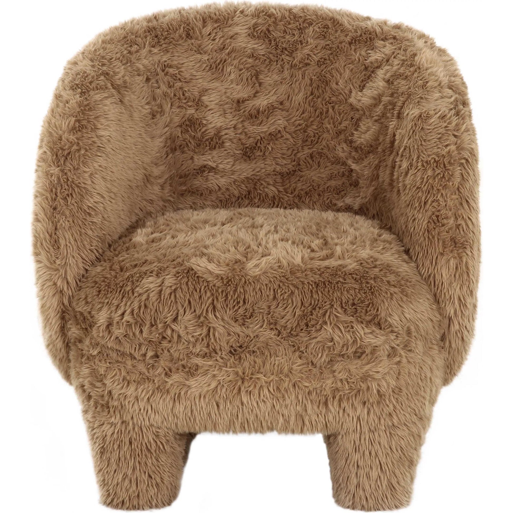 Kiki Vegan Shearling Accent Chair by TOV Furniture. Made from faux shearling, plywood in a modern style.