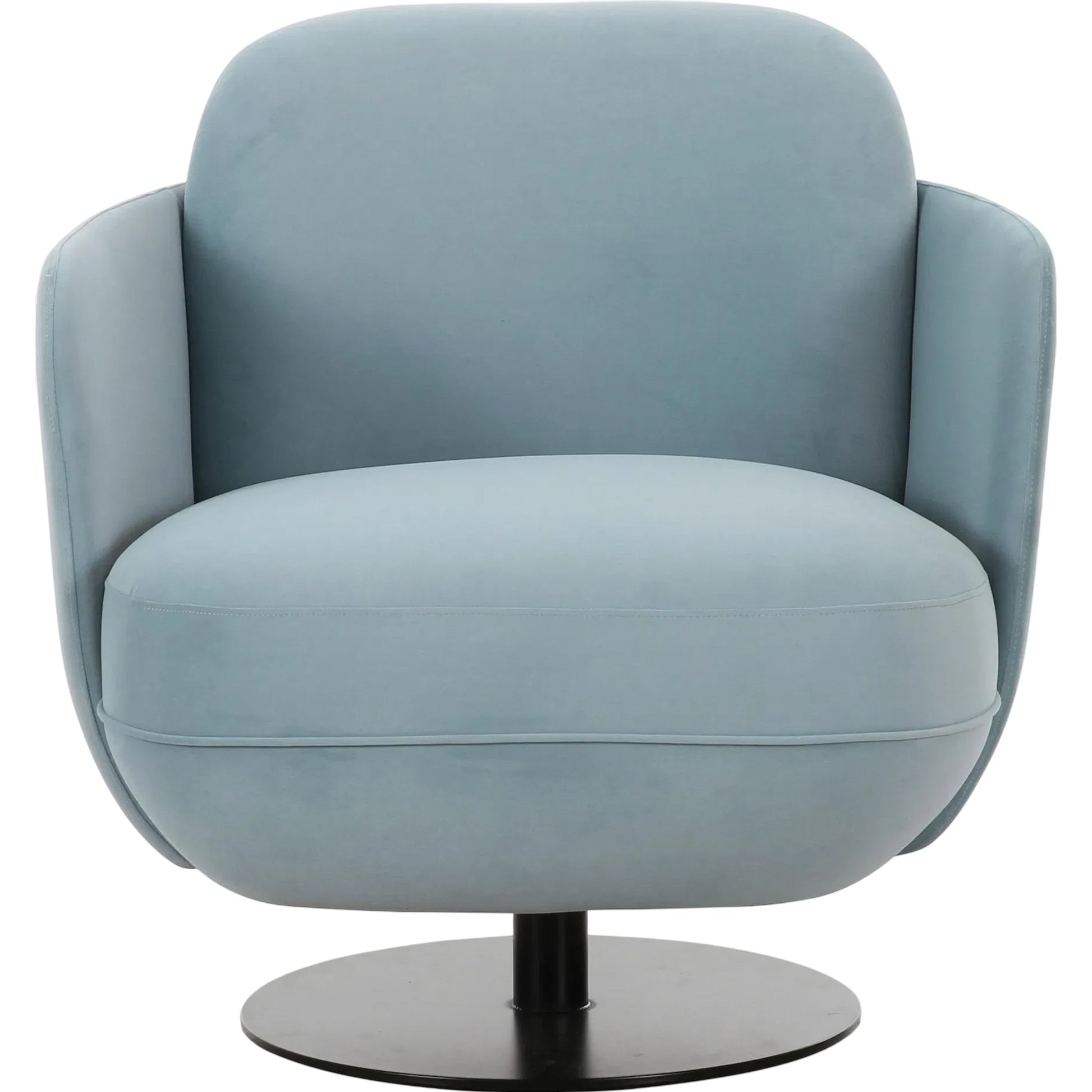 Solange Velvet Swivel Chair by TOV Furniture. Made from iron, plywood, velvet in a unique style.