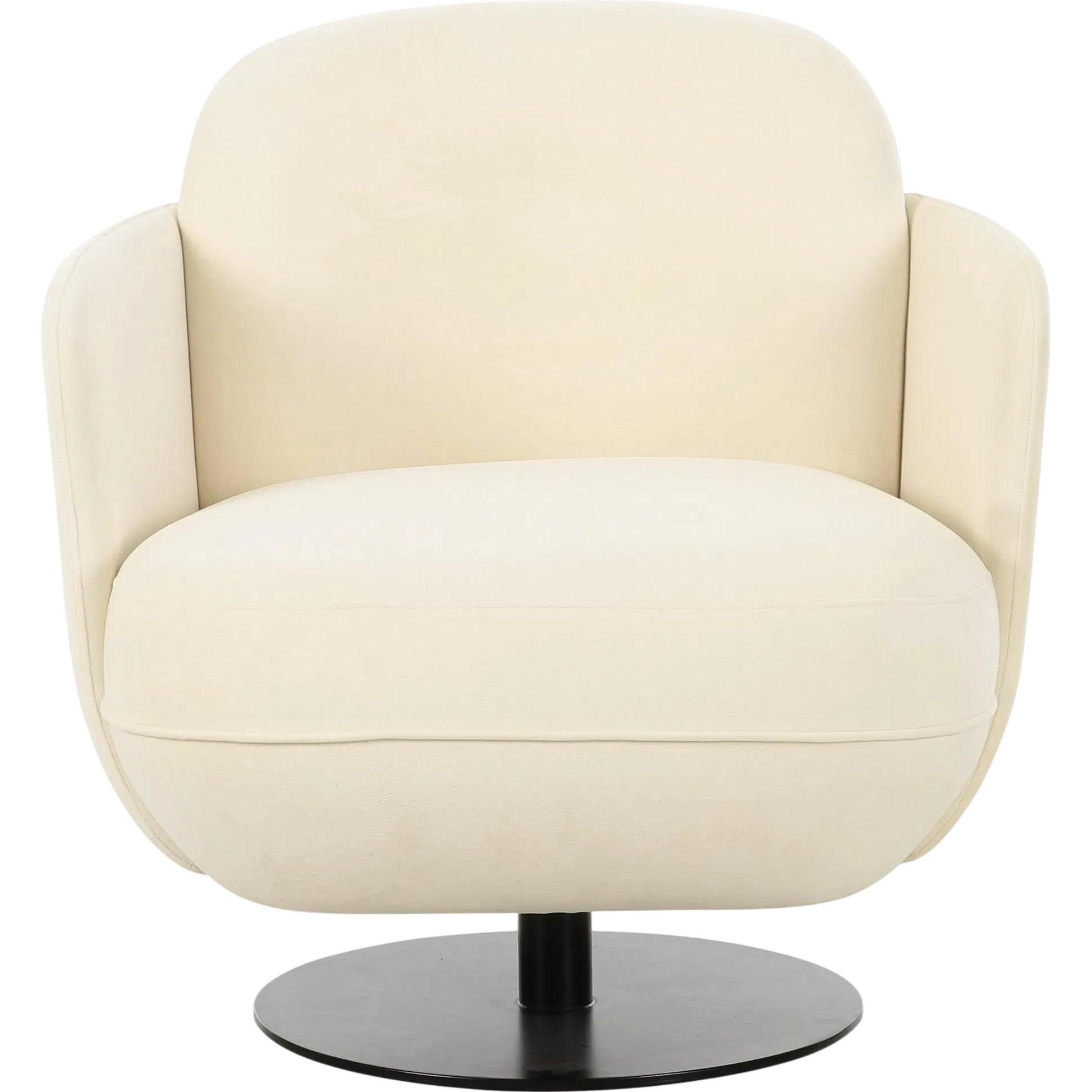 Solange Velvet Swivel Chair by TOV Furniture. Made from iron, plywood, velvet in a unique style.