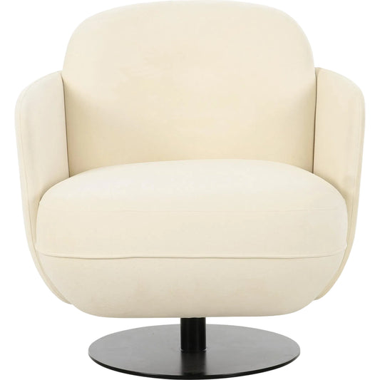 Solange Velvet Swivel Chair by TOV Furniture. Made from iron, plywood, velvet in a unique style.