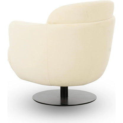 Solange Velvet Swivel Chair by TOV Furniture. Made from iron, plywood, velvet in a unique style.