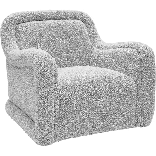 Charli Boucle Swivel Chair by TOV Furniture. Made from boucle, plywood in a unique style.