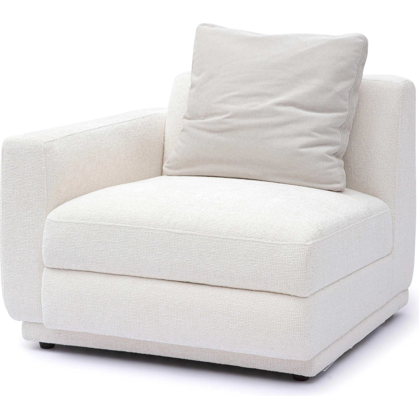 001 SI-2356337 | Primary Silo | Perry Chenille Modular LAF Corner Chair by TOV Furniture in cream. Made from chenille, plywood, wood in a transitional style.