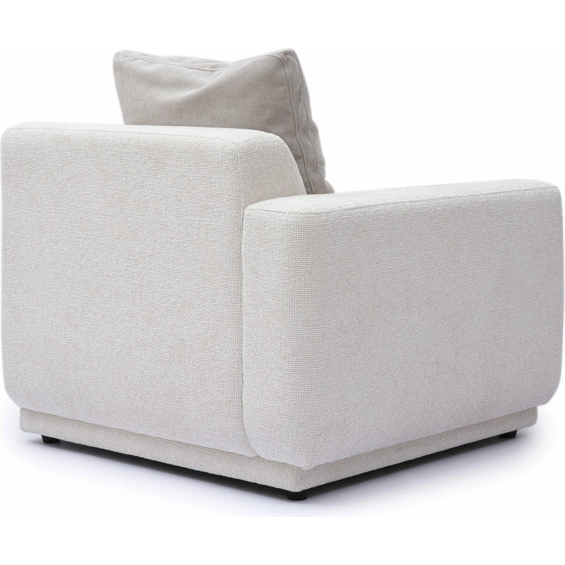 Perry Chenille Modular LAF Corner Chair by TOV Furniture in cream. Made from chenille, plywood, wood in a transitional style.