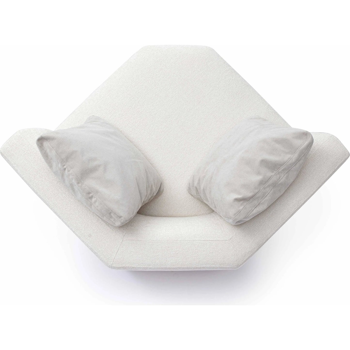 004 SI-2356345 | Additional Silo | Perry Chenille Modular Wedge Corner Chair by TOV Furniture in cream. Made from chenille, plywood, wood in a transitional style.