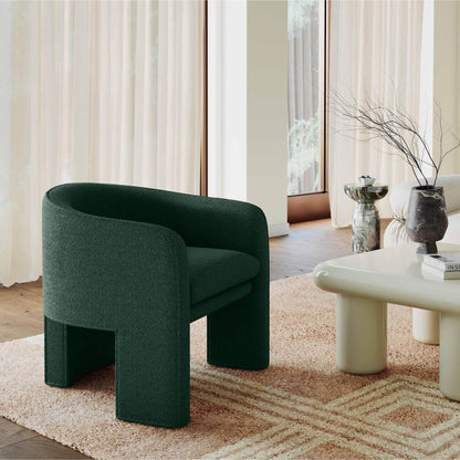 Marla Boucle Accent Chair by TOV Furniture. Made from boucle, plywood, wood in a transitional style.