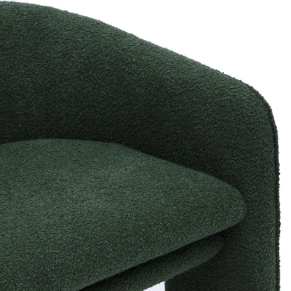 Marla Boucle Accent Chair by TOV Furniture. Made from boucle, plywood, wood in a transitional style.