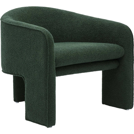 Marla Boucle Accent Chair by TOV Furniture. Made from boucle, plywood, wood in a unique style.
