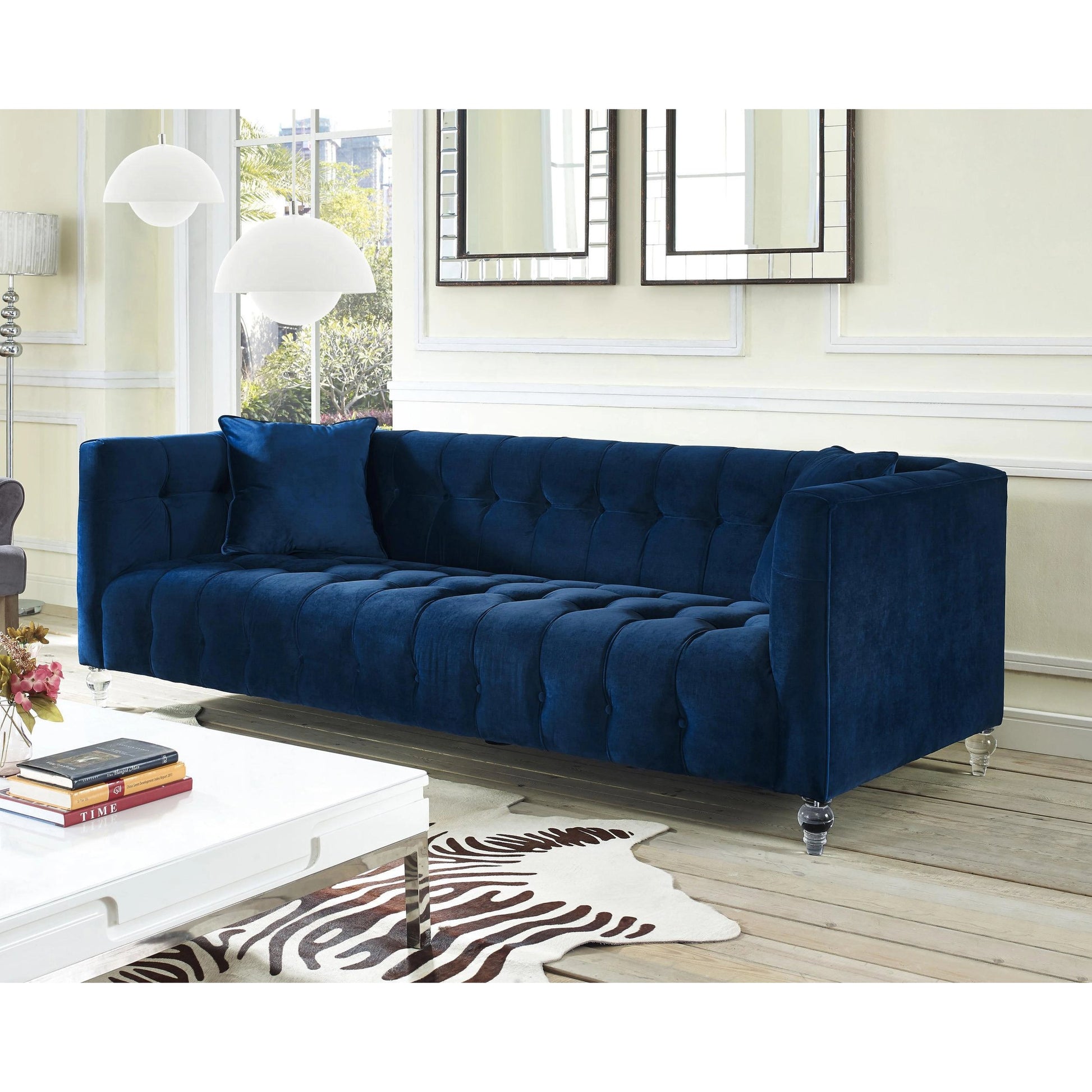 Bea Sofa by TOV Furniture. Made from velvet in a modern style.