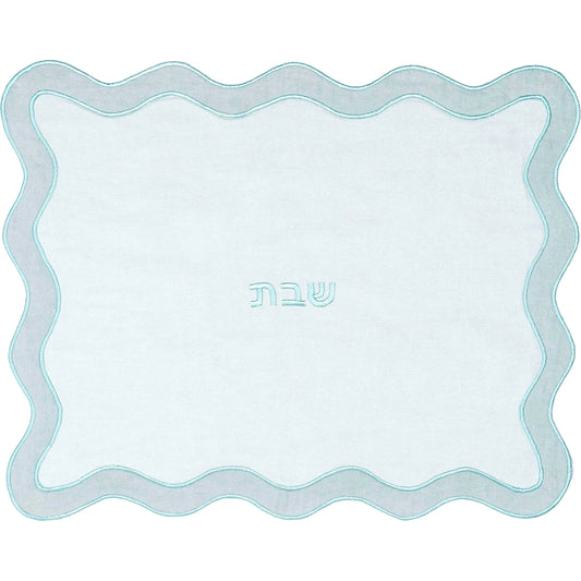 Wavy Challah Cover by TOV Furniture. Made from faux leather, linen in a unique style.