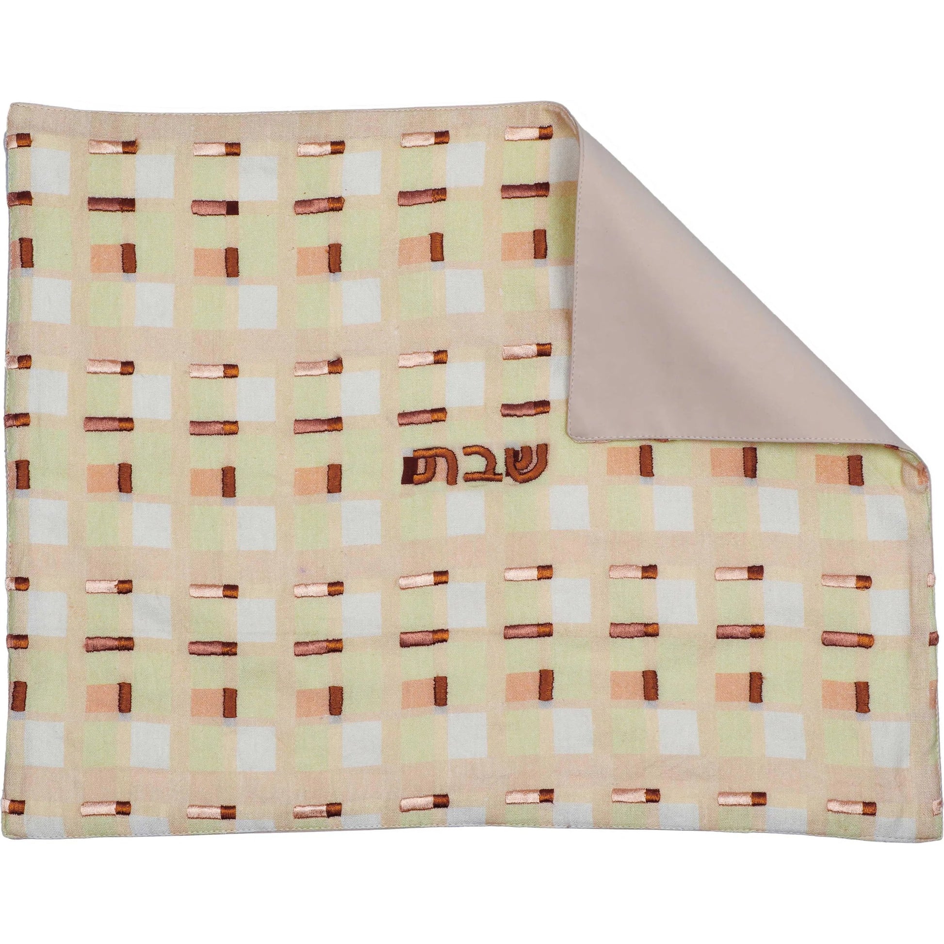 TOV Patterned Challah Cover by TOV Furniture in multi. Made from faux leather, linen in a eclectic & global style.