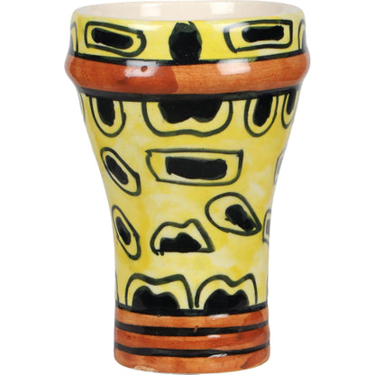 Velma 'Flirty' Ceramic Glasses (Set of 4) by TOV Furniture in flirty print. Made from ceramic in a eclectic & global style.