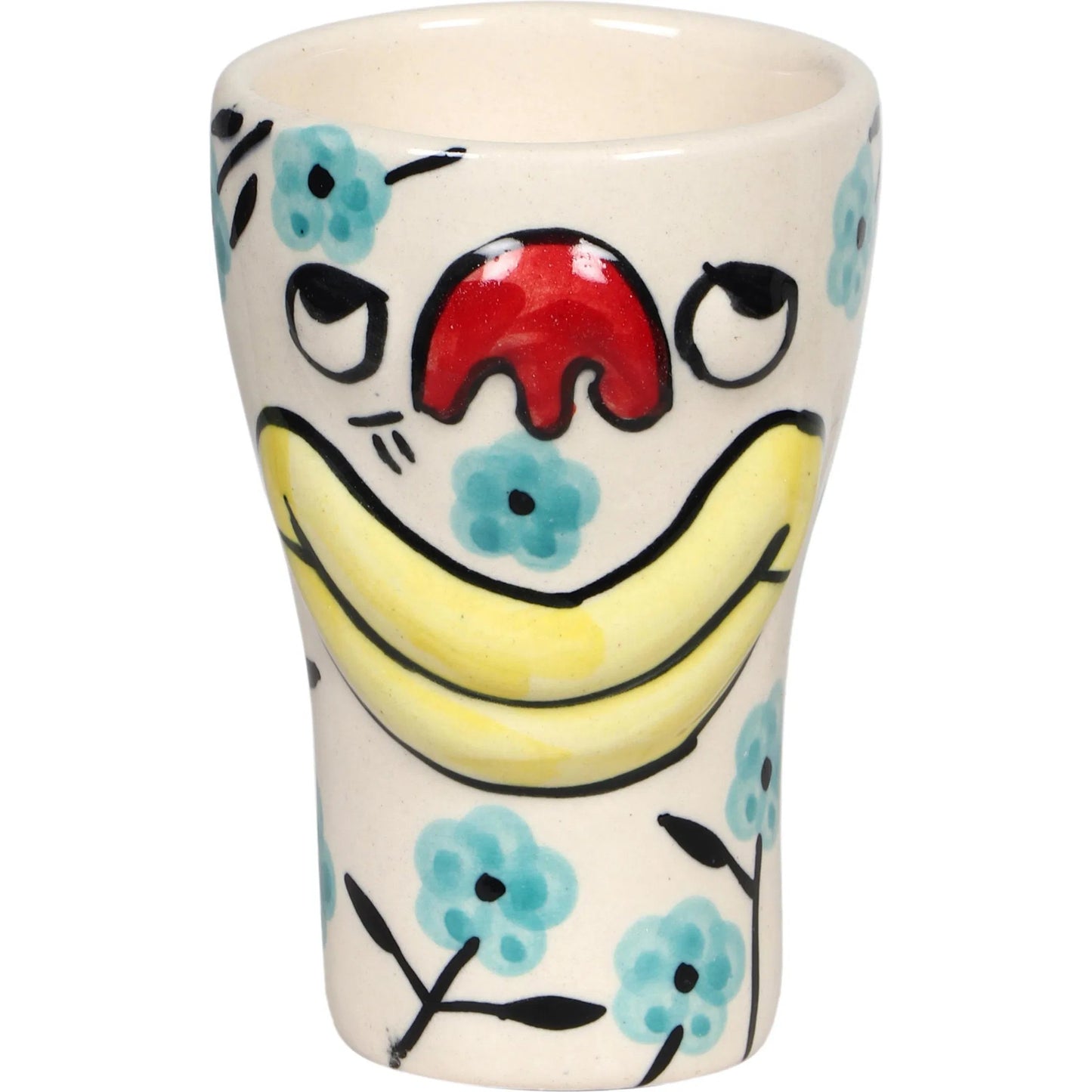 001 SI-2321050 | Primary Silo | Velma 'Daydreamer' Ceramic Glasses (Set of 4) by TOV Furniture in daydreamer print. Made from ceramic in a eclectic & global style.