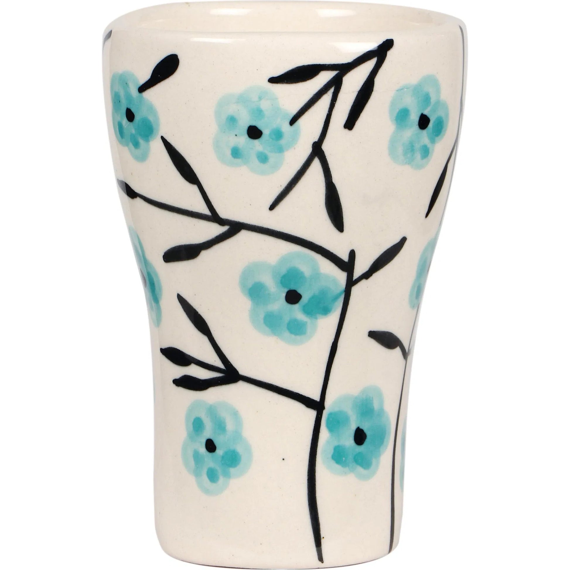 Velma 'Daydreamer' Ceramic Glasses (Set of 4) by TOV Furniture in daydreamer print. Made from ceramic in a eclectic & global style.