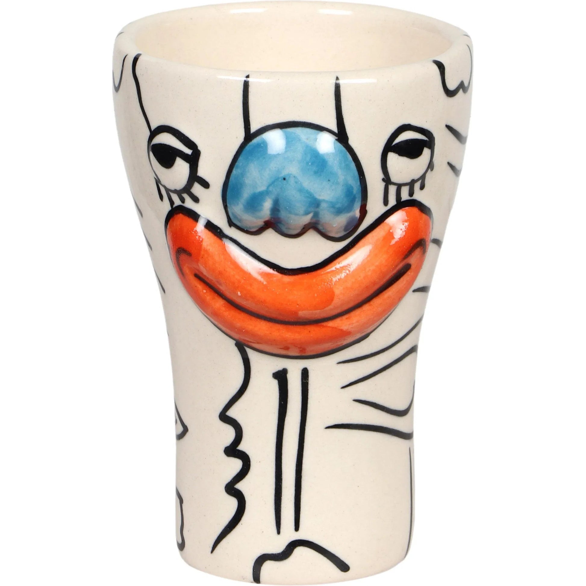 Velma 'Bashful' Ceramic Glasses (Set of 4) by TOV Furniture in bashful print. Made from ceramic in a eclectic & global style.