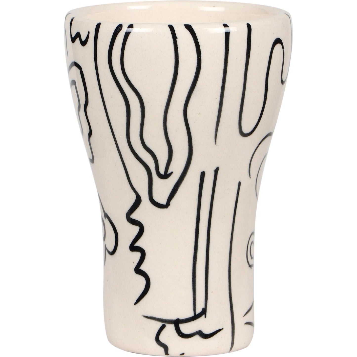 002 SI-2321049 | Additional Silo | Velma 'Bashful' Ceramic Glasses (Set of 4) by TOV Furniture in bashful print. Made from ceramic in a eclectic & global style.