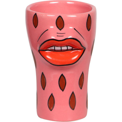 Velma 'Sultry' Ceramic Glasses (Set of 4) by TOV Furniture in sultry print. Made from ceramic in a eclectic & global style.