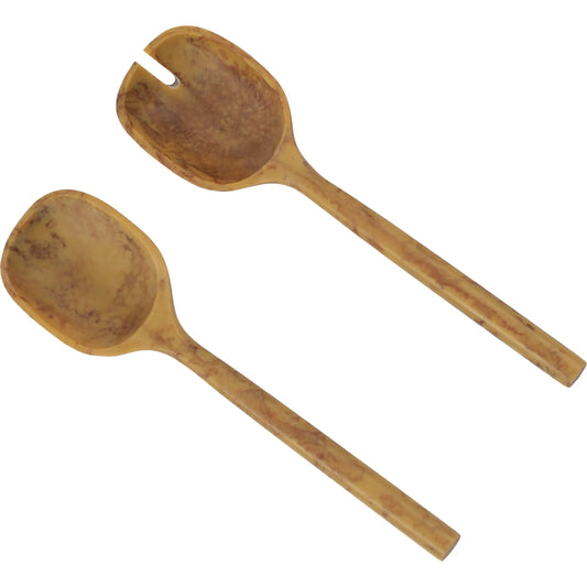 Mera Resin Serving Spoons (Set of 2) by TOV Furniture. Made from resin in a unique style.