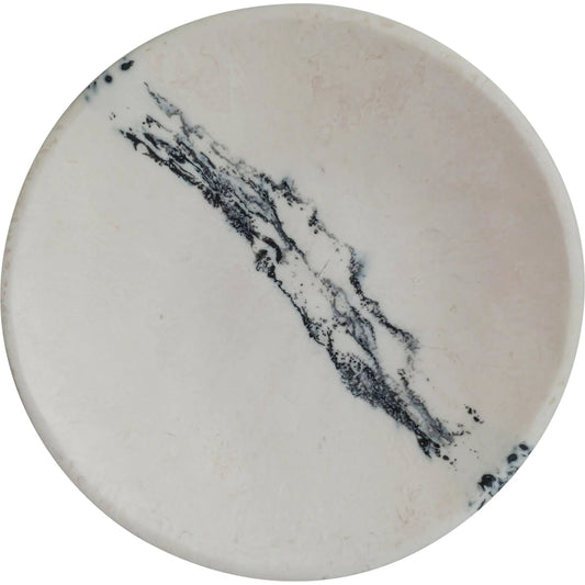 Ikani Black & White Resin Serving Plate by TOV Furniture in black, white. Made from resin in a unique style.