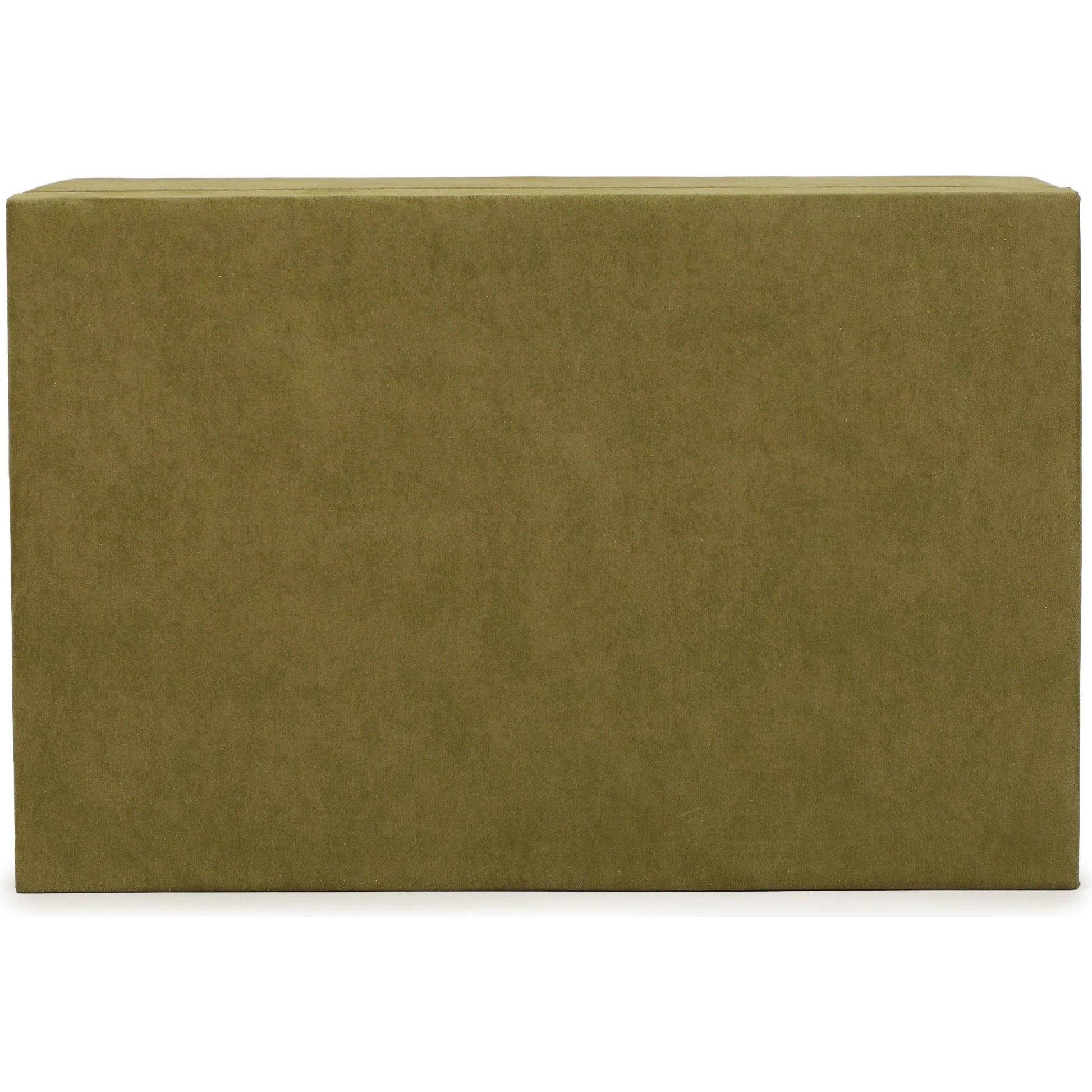 Pisa Vegan Suede Contract-Grade Storage Box by TOV Furniture in green. Made from fabric, mdf in a unique style.