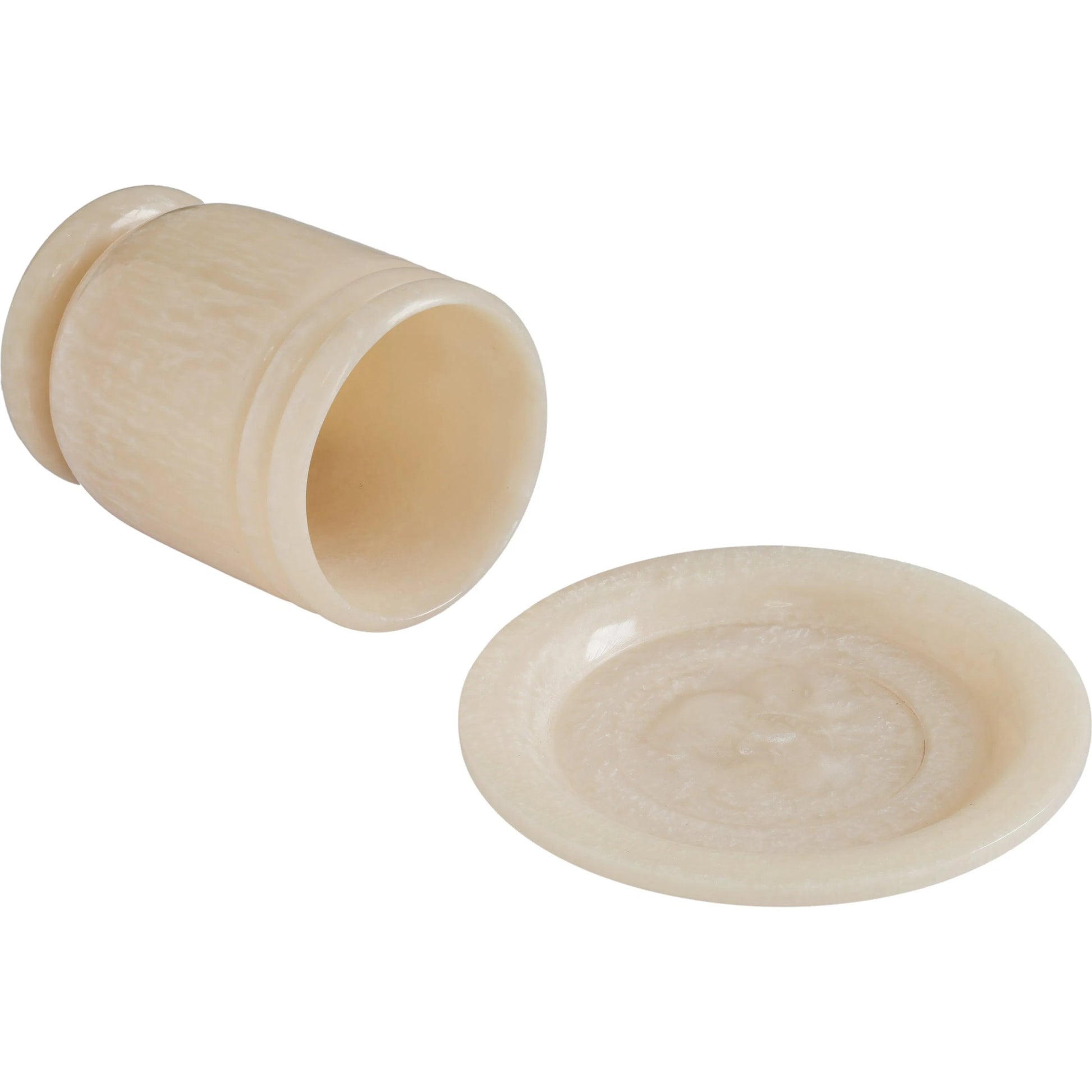 Channeled Swirl Kiddush Cup by TOV Furniture. Made from resin in a unique style.